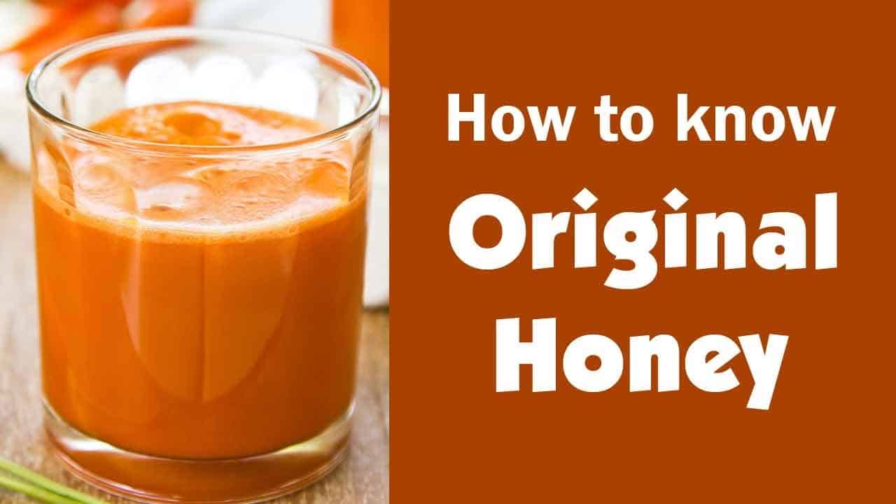 how to know pure honey or fake honey