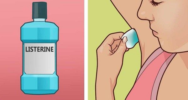 expired mouthwash for armpit cleaning