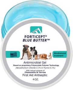 Forticept Blue Butter Antimicrobial Gel for dog ringworm