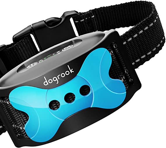 DogRook No Shock Rechargeable Bark Collar