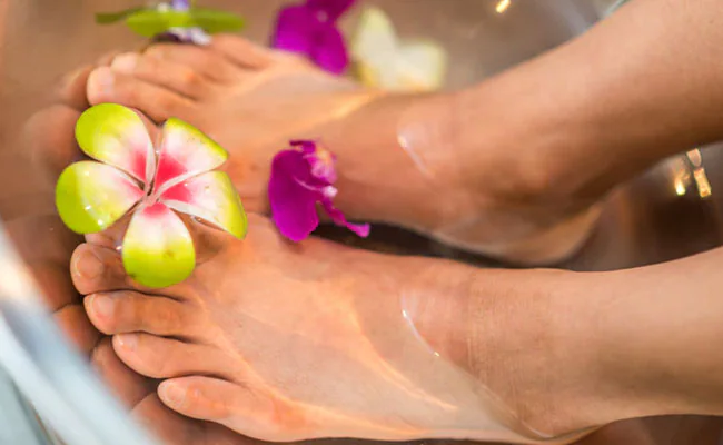 soak your feet in warm water before using a pumice stone